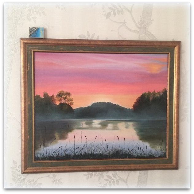Картина маслом. "Закат"
30*40см.