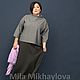 Skirt 6-blade 'Godet' knitwear dark gray Art. Three thousand eight hundred five, Skirts, Kirov,  Фото №1