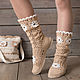Summer boots "Arlette". High Boots. KnittedBoots. Online shopping on My Livemaster.  Фото №2