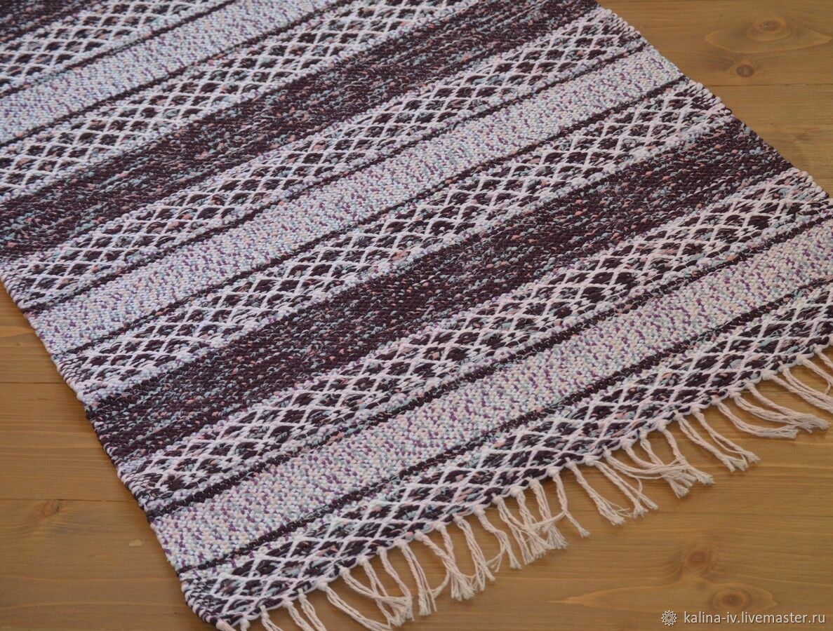 Домотканый половик Ромбики купить в интернет-магазине Ярмарка Мастеров ...