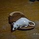 Statuette of a mouse on a crust. Figurines. MindfulHands. Online shopping on My Livemaster.  Фото №2