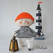 Куклы и игрушки handmade. Livemaster - original item Copy of Fisherman and Fish Doll texstile. Handmade.