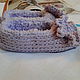 Order Knitted Slippers - lilac. Yuliya knitting. Livemaster. . Slippers Фото №3