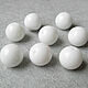White agate 12 mm, 28951207 beads ball smooth, Beads1, Ekaterinburg,  Фото №1