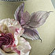 Pin brooch:Set of rose butterfly and earrings. Brooches. Silk flowers of Olga Dovgal (Odovgal). My Livemaster. Фото №6