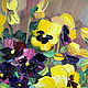 Oil painting pansies. Pictures. Dubinina Ksenya. My Livemaster. Фото №6