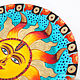Decorative plate 'the energy of the Sun' hand painted. Plates. Art by Tanya Shest. My Livemaster. Фото №5
