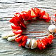 'Red sea.'Coral and pearl set, Jewelry Sets, Almaty,  Фото №1