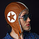  Кожаная шапка-шлем Star Helmet, Шапки, Москва,  Фото №1