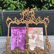 Винтаж handmade. Livemaster - original item Photo frame, brass, 19th century, antique, France. Handmade.