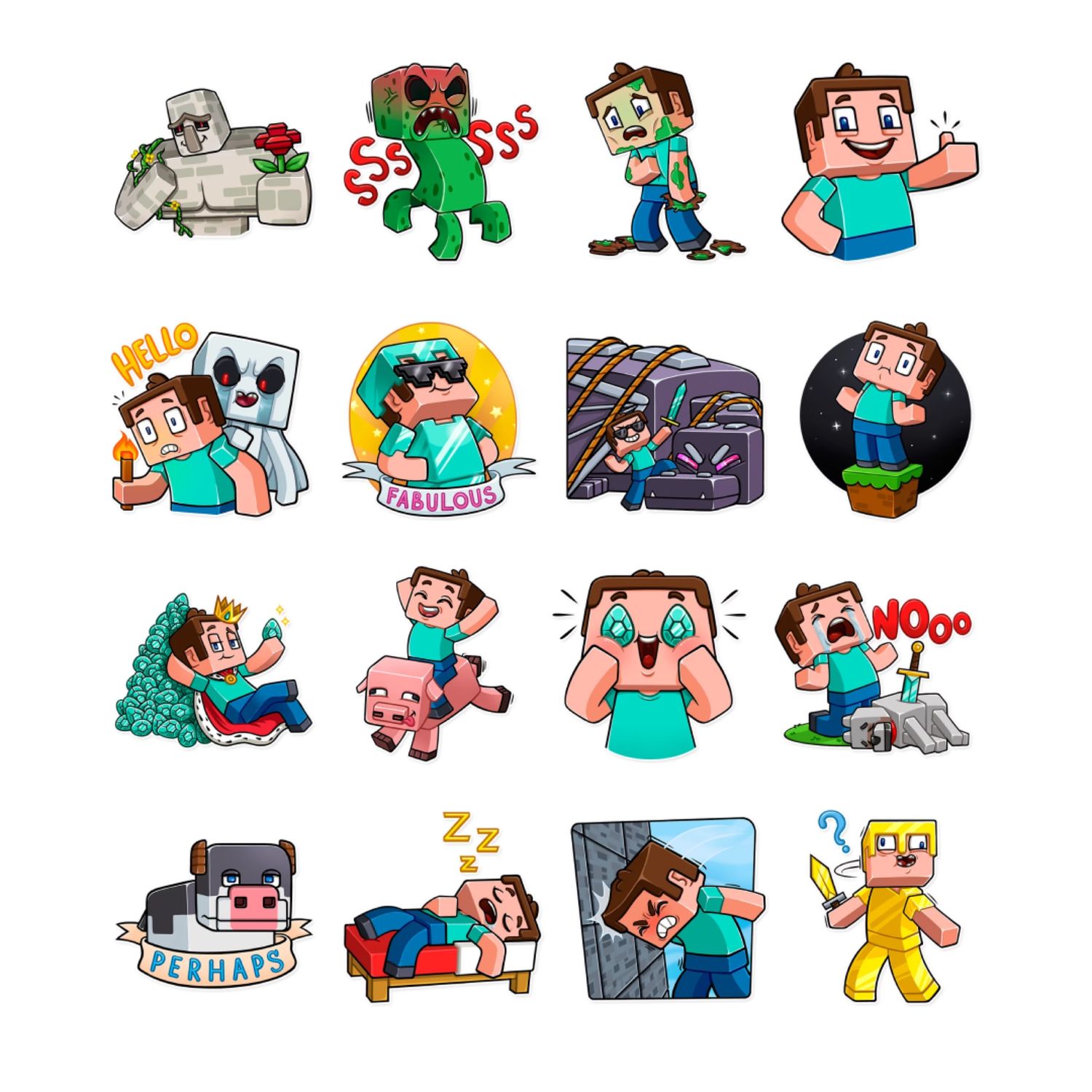 Stickers -MINECRAFT- в интернет-магазине на Ярмарке Мастеров | Стикеры ...