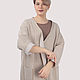 Order Cardigan coat thick cotton beige oversize plus size. Yana Levashova Fashion. Livemaster. . Cardigans Фото №3
