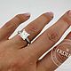 Помолвочное кольцо с бриллиантом принцесса 2 карата. Кольцо помолвочное. FROLOF JEWELRY. Ярмарка Мастеров.  Фото №10