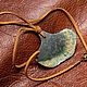 GINGKO LEAF. Greenstone pendant. Pendants. michael-lidski (michael-lidski). Online shopping on My Livemaster.  Фото №2