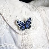 Украшения ручной работы. Ярмарка Мастеров - ручная работа Mini butterfly brooch. Handmade.