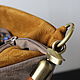  Bag made of genuine suede Mustard color. Crossbody bag. Olga'SLuxuryCreation. My Livemaster. Фото №4