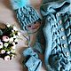 Order Knitted children's jumpsuit mint color. Mimi-detki. Livemaster. . Overall for children Фото №3