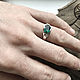 VS Emerald 2,09 Men's 925 silver ring with natural emerald. Rings. Bauroom - vedic jewelry & gemstones (bauroom). My Livemaster. Фото №6