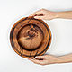 Wooden Siberian Cedar Soup Plate 240 mm T162. Dinnerware Sets. ART OF SIBERIA. My Livemaster. Фото №5