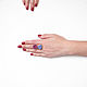 Ring with quartz druse 'Dawn' crimson ring, lilac. Rings. Irina Moro. My Livemaster. Фото №6