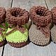 Order A gift for a newborn: a set of knitted booties and socks. The magic of knitting. Livemaster. . Gift for newborn Фото №3