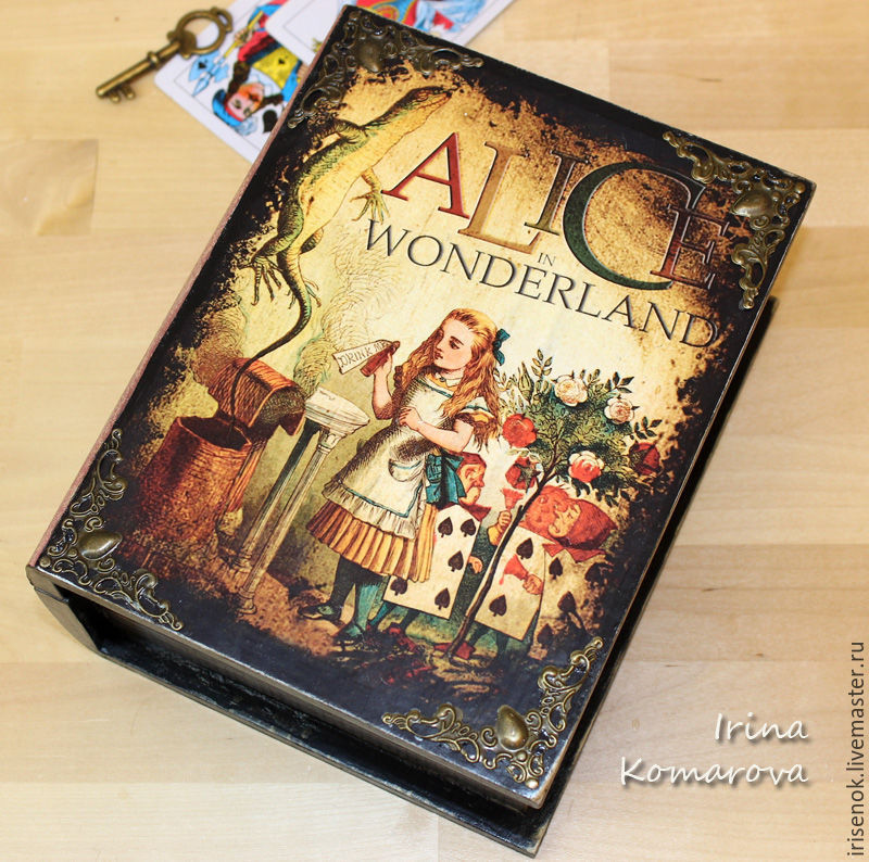 Alice in Wonderland book box – shop online on Livemaster with shipping ...