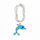 Pendant Dolphin. Pendant with natural turquoise and lapis lazuli. Pendant. ARIEL - MOSAIC. Online shopping on My Livemaster.  Фото №2