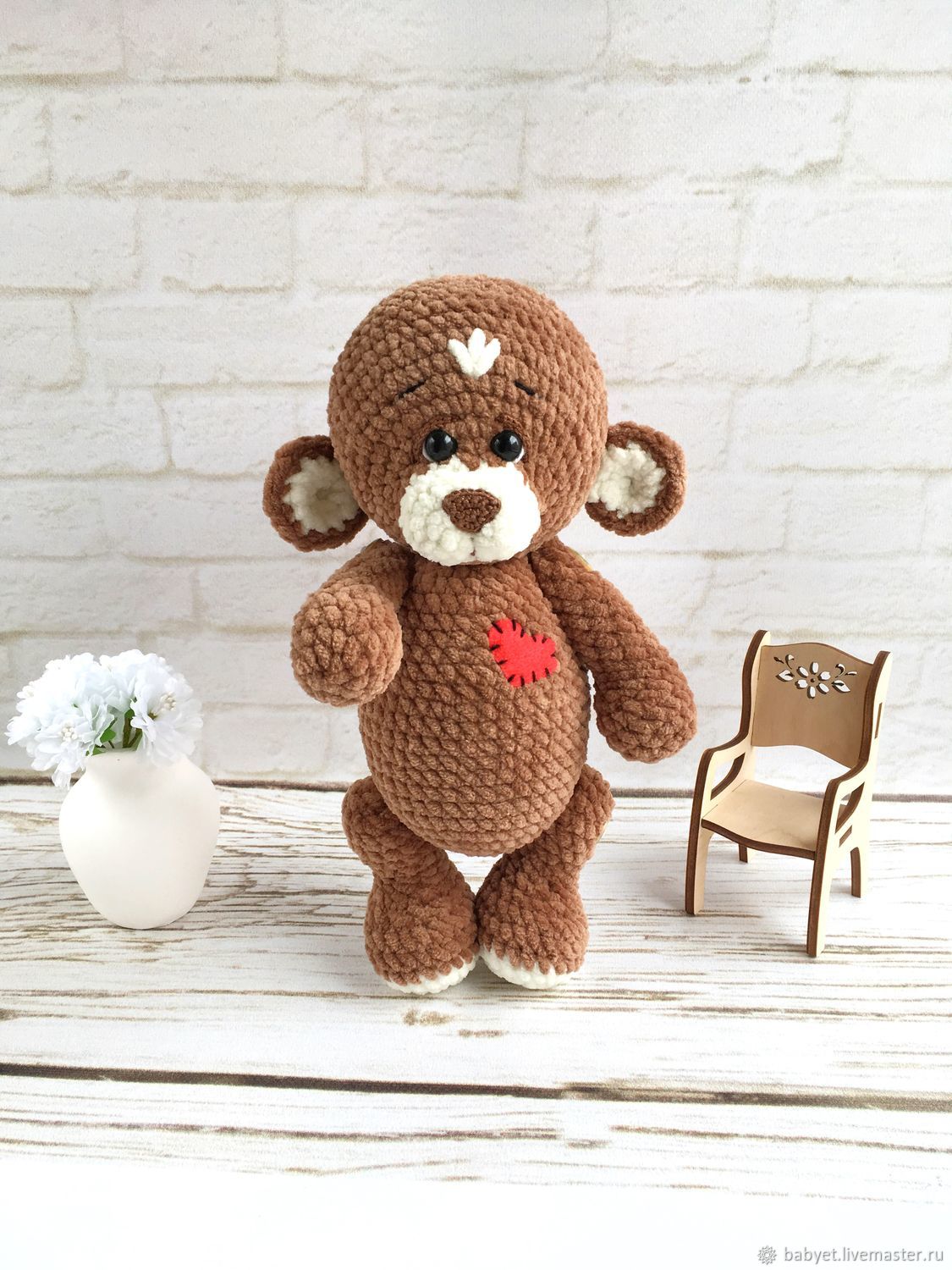 мишка класс. мишка спицами. игрушки из плюшевой пряжи мишка. плюшевый медведь плоский. мишка плоский.
