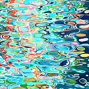 Картины и панно handmade. Livemaster - original item A bright summer picture of the Sea. abstraction. Handmade.