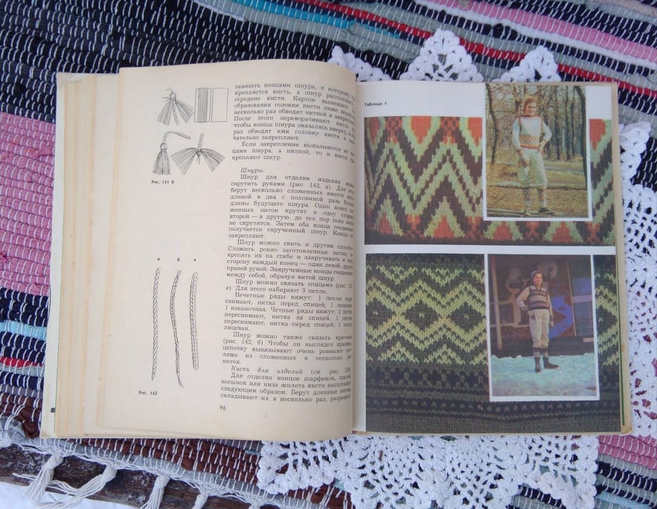 Материал для вязания коврика для пола