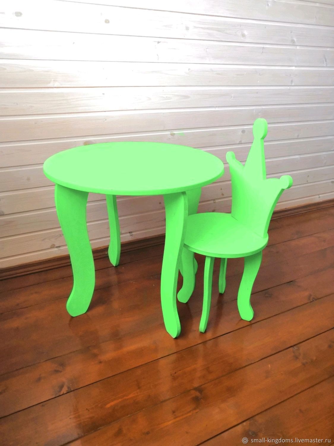 Детский стол и стул зеленый икеа