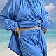 Free-size tunic made of cotton and lace in the style of boho Adele. Suits. PolMary. My Livemaster. Фото №6