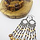 Order Miroslav's long earrings and bracelet. Selberiya shop. Livemaster. . Jewelry Sets Фото №3