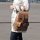 Order  Women's Leather Beige Peanuts Backpack Mod. R12p-652. Natalia Kalinovskaya. Livemaster. . Backpacks Фото №3