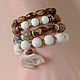 Order A set of bracelets made of jasper, coral, agate. Solanda. Livemaster. . Bracelet set Фото №3