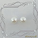 Earrings-poussette 'Big pearl' gold 585, natural pearls. Earrings. MaksimJewelryStudio. My Livemaster. Фото №4