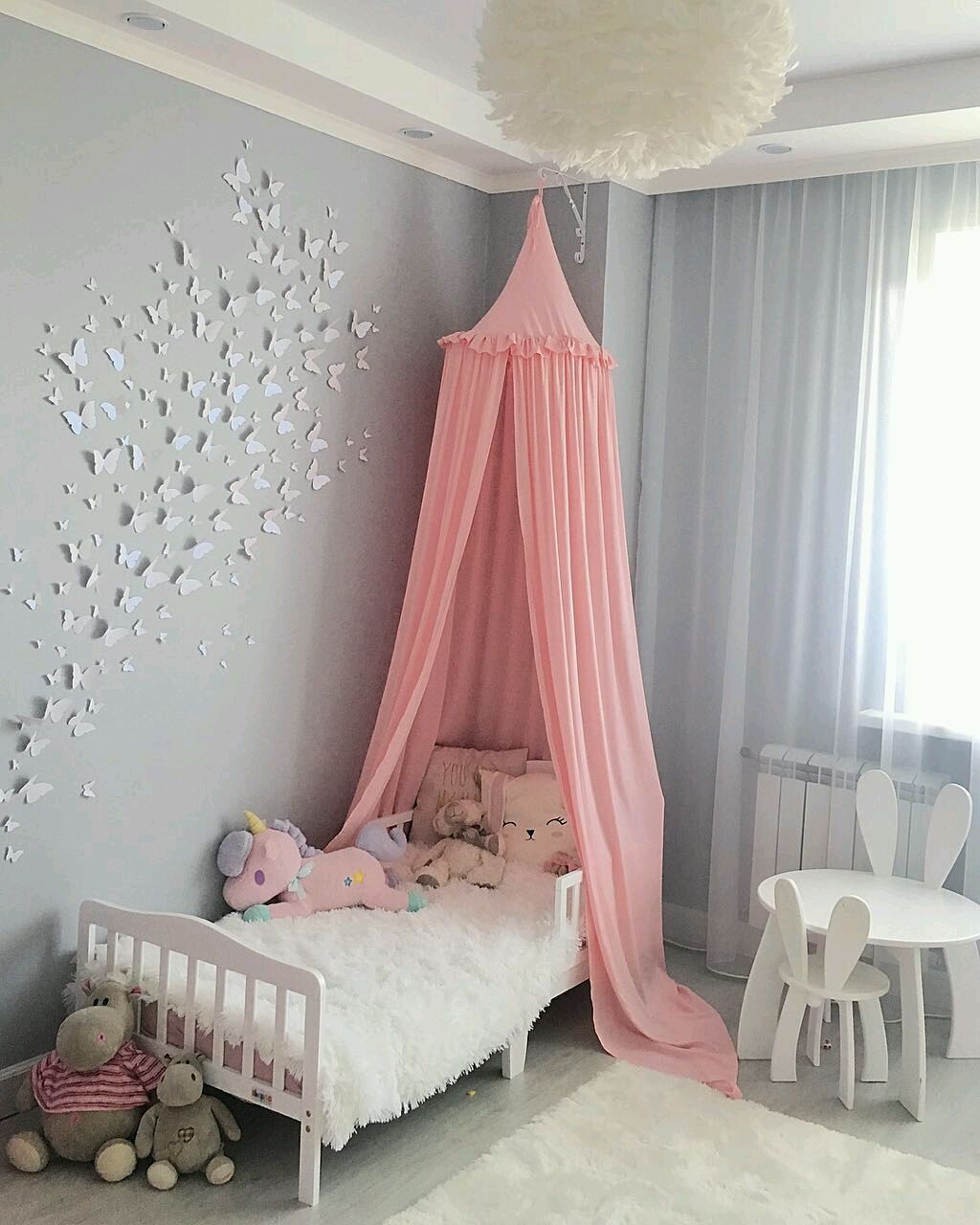 Pale Pink Canopy Bed Ruffle Anetta Tent In Baby S Crib