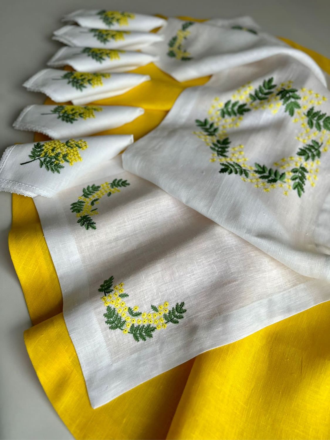 Вышивка Мимоза на заказ в интернет-магазине Ярмарка Мастеров по цене ...