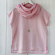 Order Basic blouse made of light pink linen. etnoart. Livemaster. . Blouses Фото №3