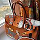 Роспись кожаной сумки, Рисунок на  кожаной сумке Hermès на заказ. Классическая сумка. LANA G.. Интернет-магазин Ярмарка Мастеров.  Фото №2