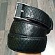 Men's belt, made of genuine Python leather, 100% handmade!. Straps. SHOES&BAGS. My Livemaster. Фото №5