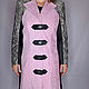 Order Cloaks: Pink suede raincoat. Lollypie - Modiste Cat. Livemaster. . Raincoats and Trench Coats Фото №3
