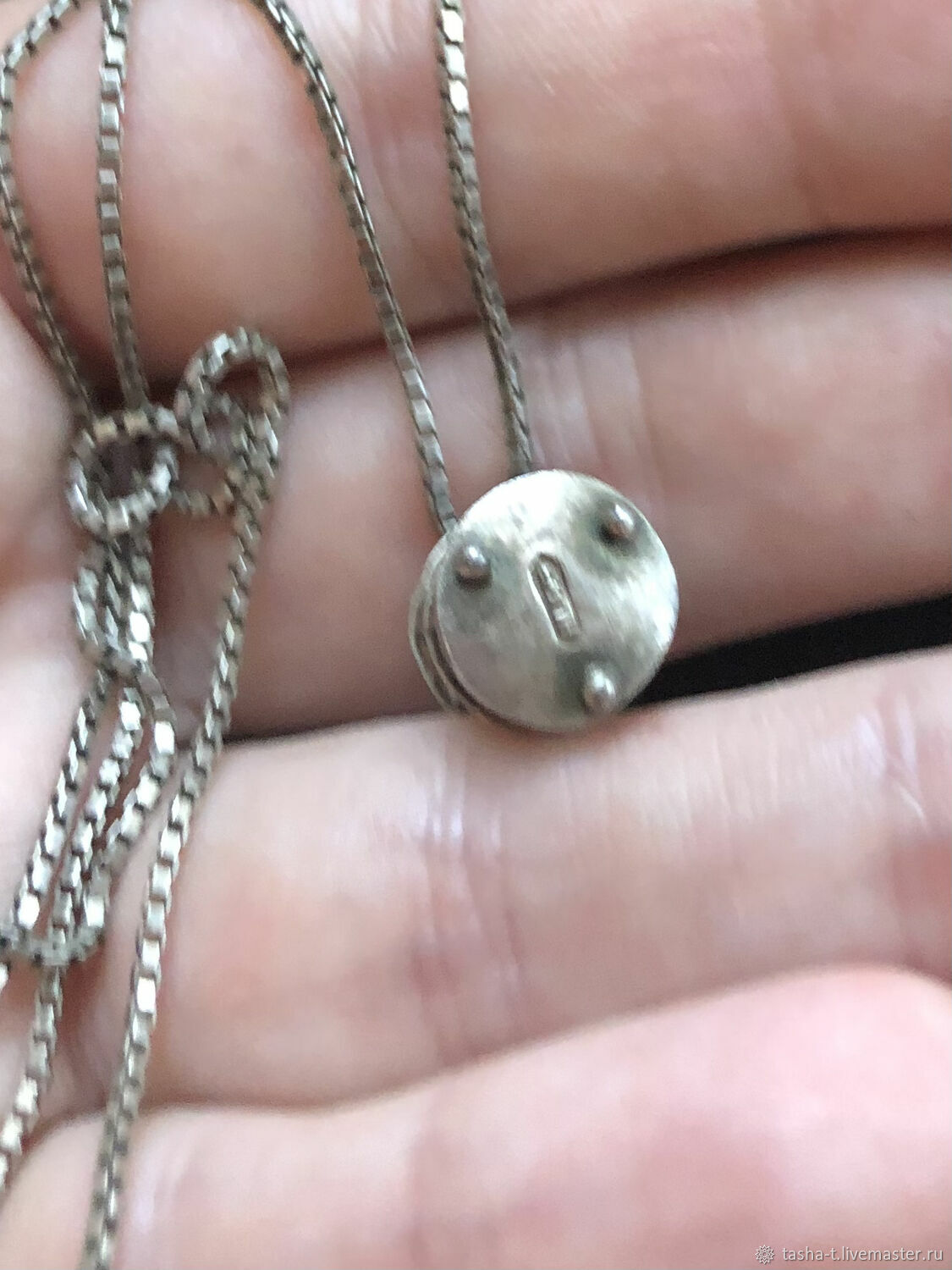 Винтаж: Антикварный серебряный кулон на цепочке купить в интернет ...