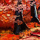 Painting autumn landscape 'Multicolored forests'. Pictures. Art-terapiya Iriny Churinoj (irina-churina). Ярмарка Мастеров.  Фото №4