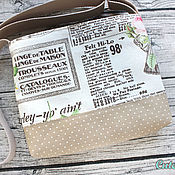 Сумки и аксессуары ручной работы. Ярмарка Мастеров - ручная работа Сумка "Дотс" (женская сумка с длинным ремешком. Handmade.