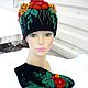 set cap with mittens'Flowerbed', Headwear Sets, Gribanovsky,  Фото №1