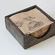 Dark-colored wooden napkin holder (Charcoal color). Wood - ash. Napkin holders. derevyannaya-masterskaya-yasen (yasen-wood). Online shopping on My Livemaster.  Фото №2