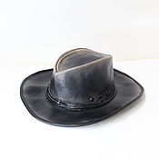 Аксессуары handmade. Livemaster - original item Men`s leather hat. Hat. SMPRK. Handmade.