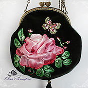 Сумки и аксессуары handmade. Livemaster - original item Amalia handbag made of vintage velvet. Handmade.