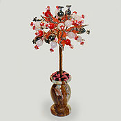 Цветы и флористика handmade. Livemaster - original item Tree of semi-precious stones 